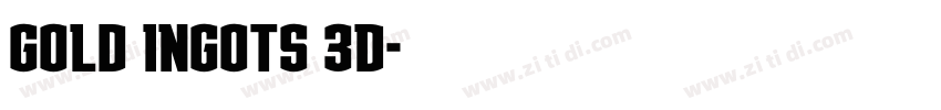 Gold Ingots 3D字体转换